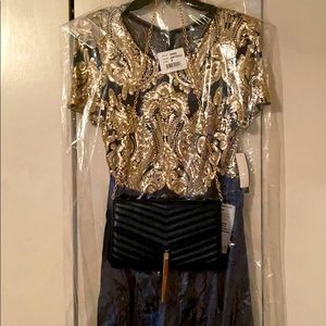 R&M Richards Sequined Ballgown